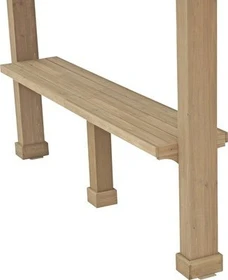 Westmann Seitenablage für Holzpavillon natur