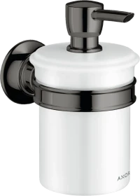 Hansgrohe Axor Montreux Seifenspender mit Halter polished black chrome