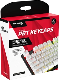 HP HyperX Keycap Set, Kunststoff (PBT) Double-Shot, weiß, 104 Tasten, ANSI-US