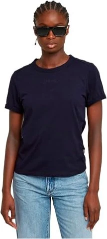 G-Star Embro G-Script Logo T-Shirt kurzarm osaka blue (Damen)