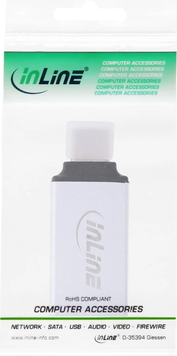 InLine USB-C 3.1 [Stecker] auf USB-A 3.1 [Buchse] Adapter silber