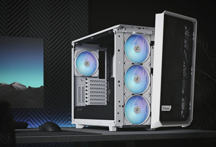 Fractal Design Meshify 2 RGB White TG Clear Tint, Glasfenster