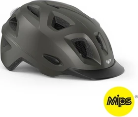 MET Mobilite MIPS Helm titanium metallic/matt