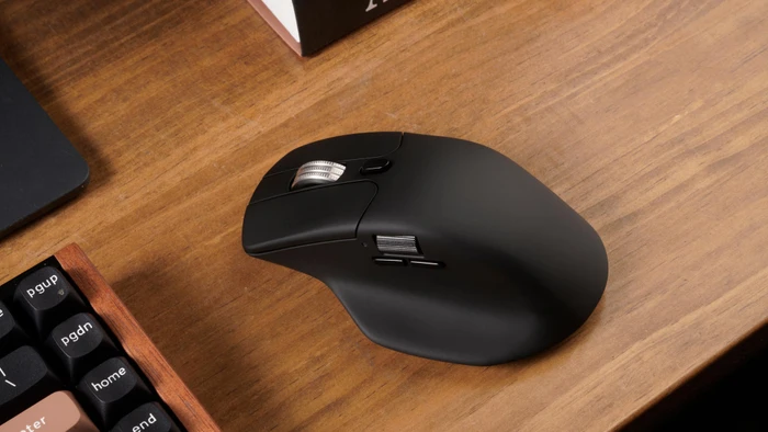 Keychron M6 All Silent Wireless Mouse weiß, 8K PixArt 3950, USB/Bluetooth