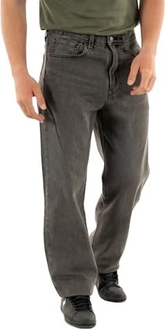 Levi's 568 Stay Loose Jeans dark black worn in (Herren)