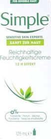 Simple Kind to Skin Replenishing Rich Moisturizer Gesichtscreme, 124ml