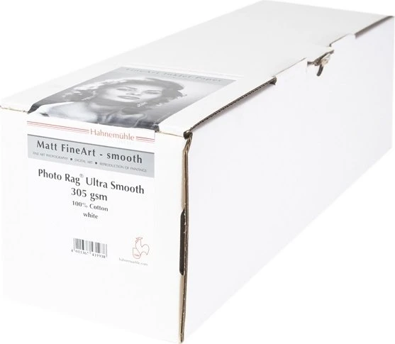 Hahnemühle Digital Matt FineArt Photo Rag Ultra Smooth Fotopapier matt, 17", 305g/m², 12m