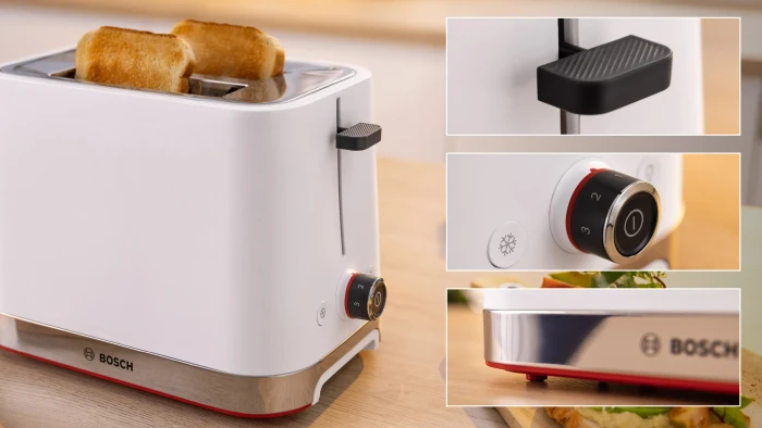 Bosch TAT4M221 Kompakt MyMoment Toaster weiß/edelstahl