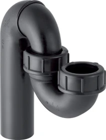 Geberit Röhrensiphon für Ausgussbecken, mit Quetschverschraubung, Einlauf vertikal und Abgang vertikal, 56/56mm