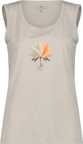 CMP Frontgrafik Tanktop Funktionsshirt ärmellos vaniglia/salmone (Damen)