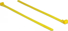 DeLOCK Kabelbinder wiederverwendbar, hitzebeständig, 7.5mm, 200mm, gelb, 100 Stück