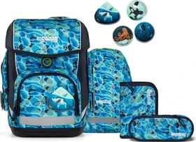 Ergobag Cubo Abtauchbär 2025 Schulrucksack-Set, 5-tlg.