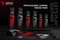 Savio Turbo Dynamic M Gaming Mauspad, schwarz/rot Vorschaubild