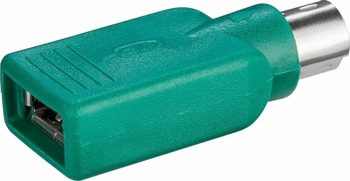 Wentronic Goobay PS/2 auf USB 2.0 Adapter, grün