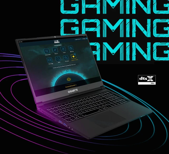 GIGABYTE G5, Core i5-12500H, 8GB RAM, 512GB SSD, GeForce RTX 4050, DE