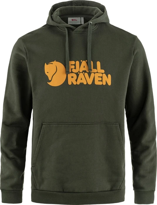 Fjällräven Logo Hoodie deep forest (Herren)