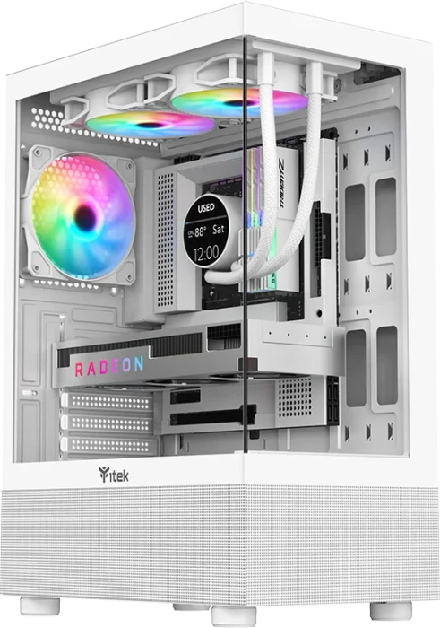 iTek Showbui Wave 33W White, Glasfenster