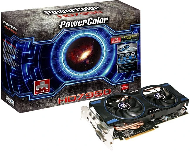 PowerColor Radeon HD 7950 V2, 3GB GDDR5, 2x DVI, HDMI, 2x mDP
