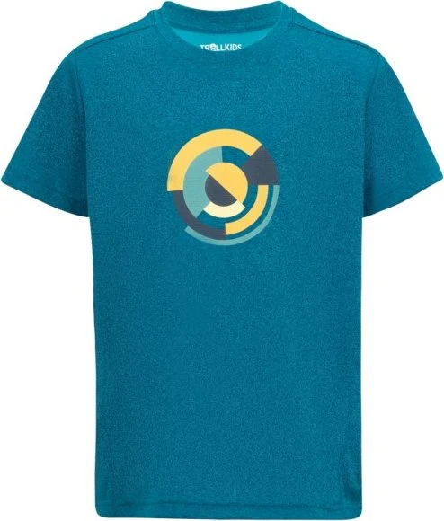Trollkids Sognefjord Funktionsshirt kurzarm atlantic blue (Junior)