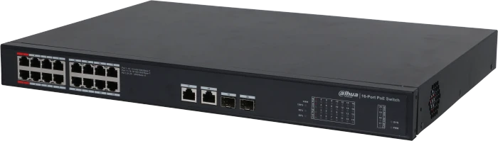 Dahua PFS32 Rackmount Gigabit Switch, 16x RJ-45, 2x RJ-45/SFP, 240W PoE++