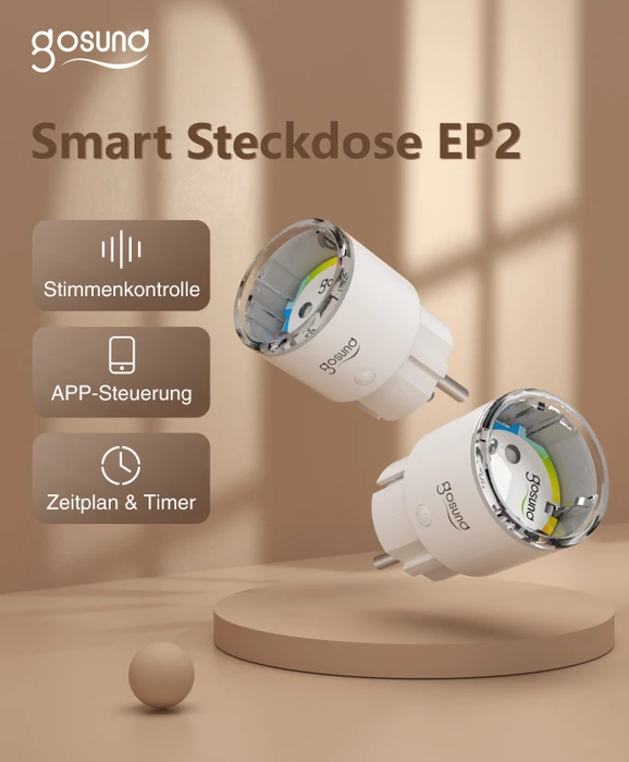 Gosund EP2, Smart-Steckdose, 2er-Pack