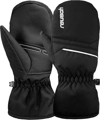 Reusch Alan Mitten Skihandschuhe schwarz/weiß (Junior)