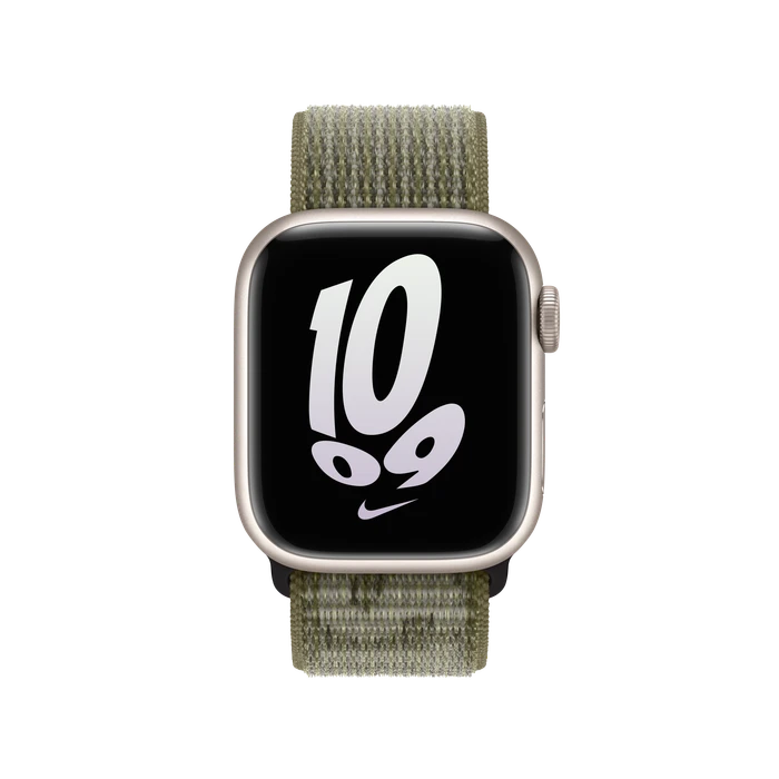 Apple Nike Sport Loop für Apple Watch 41mm Sequoia/Pure Platinum