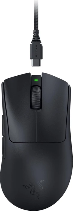 Razer DeathAdder V3 Pro schwarz Smooth-Touch + 8000Hz HyperPolling Wireless-Adapter, USB