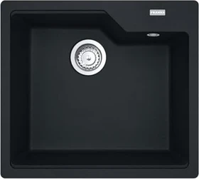 Franke Urban UBG 610-56 Einbau Becken mittig mit Drehknopf black matt