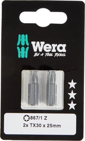 Wera 867/1 SB Torx Bit 1/4", T30x25mm, 2 Stück