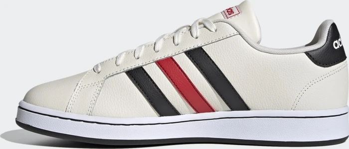 adidas Grand Court chalk white/core black/scarlet