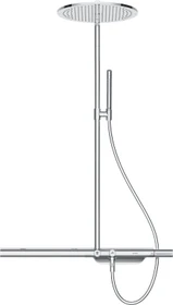 Hansgrohe Axor ShowerSolutions Showerpipe Duschsystem mit Thermostat 800 und Kopfbrause 350 1jet chrom