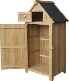 Wiltec Geräteschrank 77x137cm braun