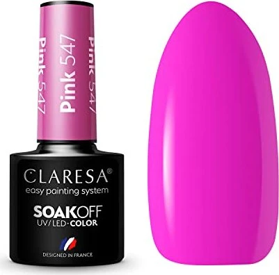 Claresa UV-Nagellack Pink 547, 5ml