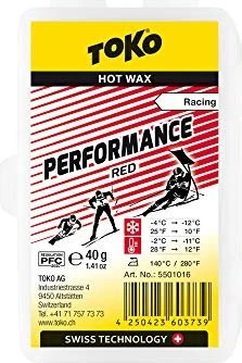 Toko Performance Hot Gleitwax 40g Wachs rot