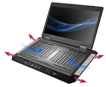 Thermaltake Massive TM, Notebook-Stand/Notebook-Kühler 10-17"