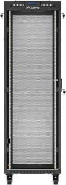 Lanberg 19" Rackschrank 37HE, LCD, freistehend, Flat Pack, Gitternetztür, IP20, RAL 9004, 600mm tief