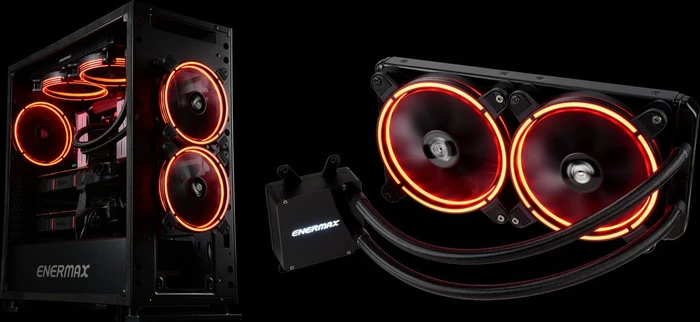 Enermax T.B.RGB, LED-Steuerung, Fernbedienung, 140mm, 2er-Pack