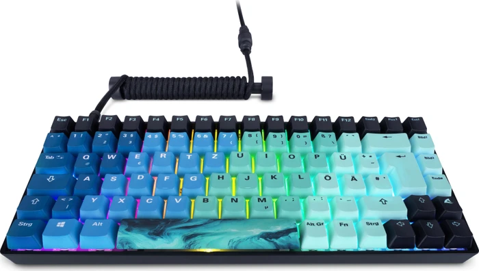Sharkoon Skiller SGK50 S3 Ultimate Set, PBT, blau/schwarz, LEDs RGB, hot-swap, Gateron G Pro 3.0 YELLOW, USB, DE