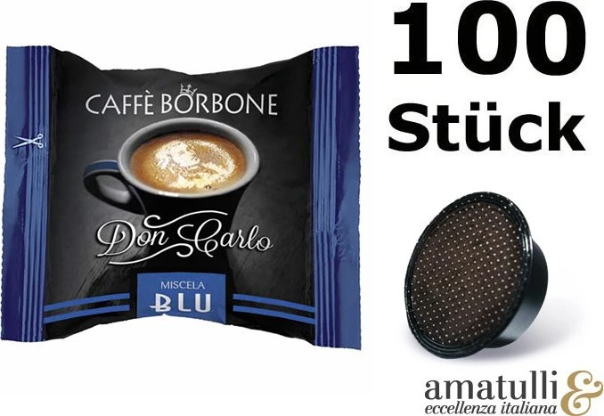Caffè Borbone Don Carlo Blu Kaffeekapseln, 100 Stück