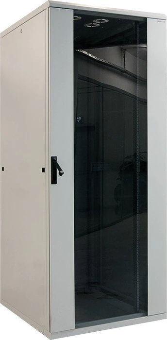 LogiLink Canovate Serverschrank 32HE, Sicherheitsglastür, grau, 600mm tief