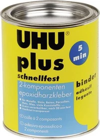 UHU Plus Schnellfest Binder 2-Komponenten Epoxidharzkleber, 885g