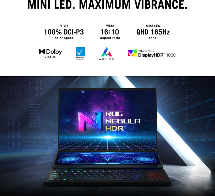 ASUS ROG Zephyrus Duo 16 GX650RM-LO032W, Ryzen 9 6980HX, 16GB RAM, 1TB SSD, GeForce RTX 3060, DE