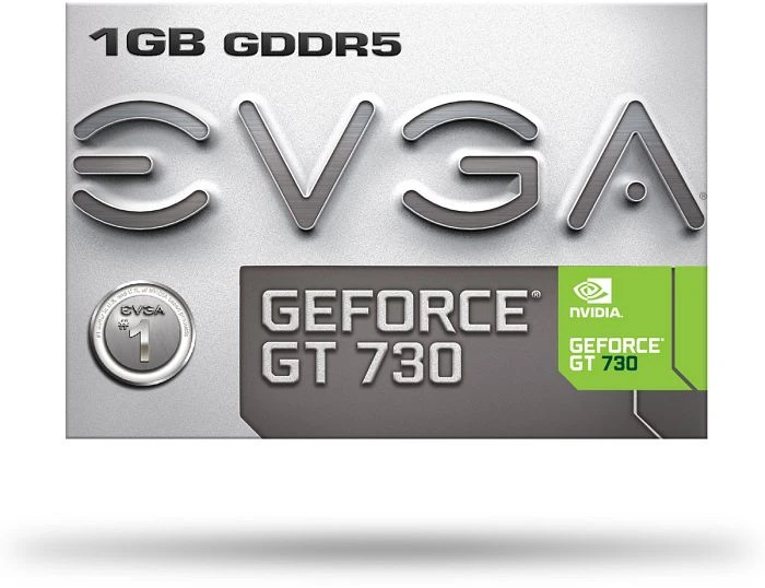 EVGA GeForce GT 730, 1GB GDDR5, VGA, DVI, HDMI