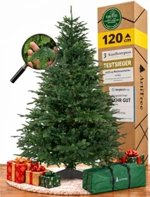 ArtiTree Künstlicher Weihnachtsbaum Fichte 100% Spritzguss, 120cm