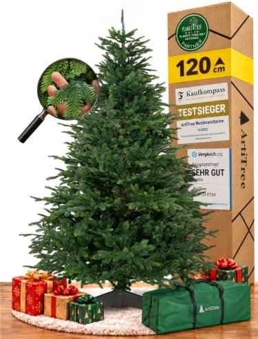 ArtiTree Künstlicher Weihnachtsbaum Fichte 100% Spritzguss, 120cm