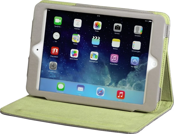 Hama Portfolio Lissabon für Apple Schutzhülle für iPad mini silber/grün
