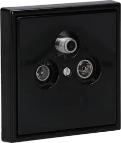Jung Serie LS Abdeckung für Universal-Sat/BK-Dosen, schwarz
