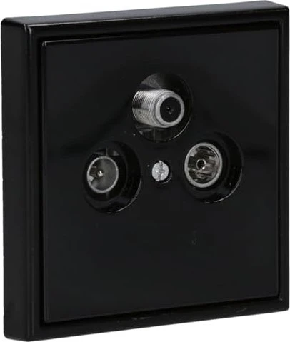 Jung Serie LS Abdeckung für Universal-Sat/BK-Dosen, schwarz