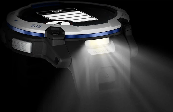 Garmin Instinct 3 Solar 50mm whitestone/black-bolt blue